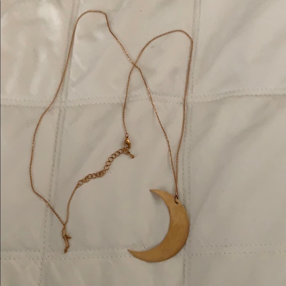 Long moon necklace